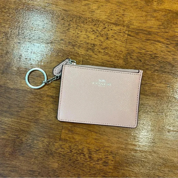 Coach Handbags - Pink Coach ID wallet key ring